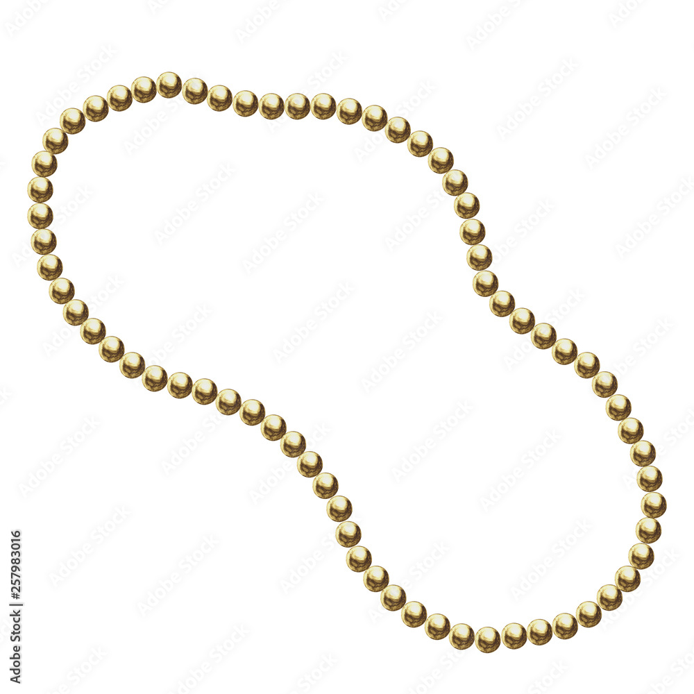 Golden chain glamour illustration. Watercolor hand drawn fashion accessory. Golden chain glamour illustration. Watercolor hand drawn fashion accessory.