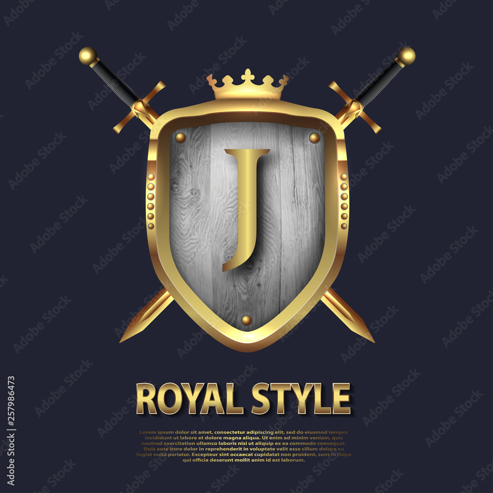 Crossing swords sign Royalty Free Vector Image