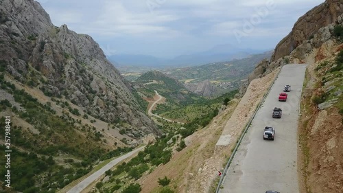 Bayburt / Turkey - May 20 2018: D915 highway, the most dangerous road in the world