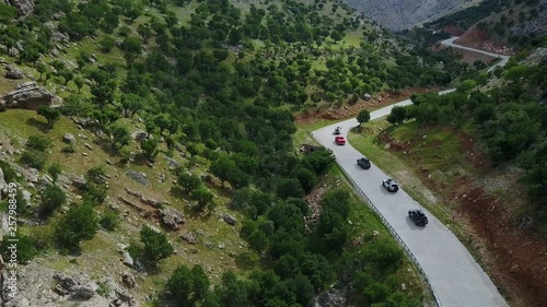 Bayburt / Turkey - May 20 2018: D915 highway, the most dangerous road in the world