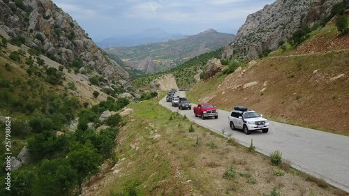 Bayburt / Turkey - May 20 2018: D915 highway, the most dangerous road in the world