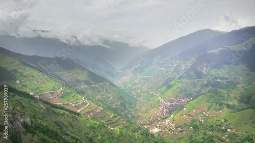 Bayburt / Turkey - D915 highway, the most dangerous road in the world