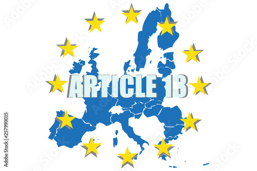 Artículo 13 europeo para internet.