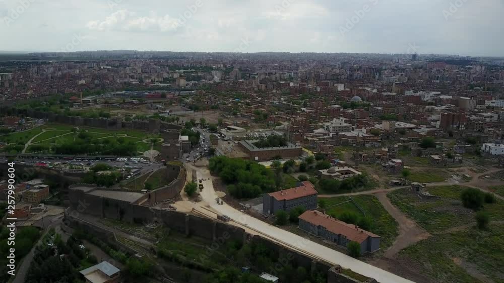 Editorial. Kars/Turkey,October25 2018: View of the ancient city from the top of the observation deck. city in cloudy weather. Editorial. Kars/Turkey,October25 2018: View of the ancient city from the top of the observation deck. city in cloudy weather.