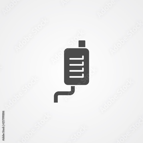 Car exhaust pipe vector icon sign symbol