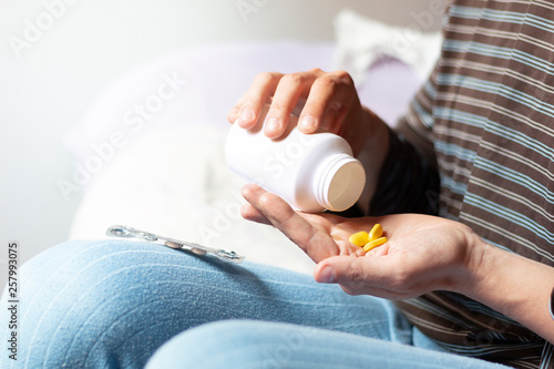 Wallpaper Mural Man taking pills Torontodigital.ca