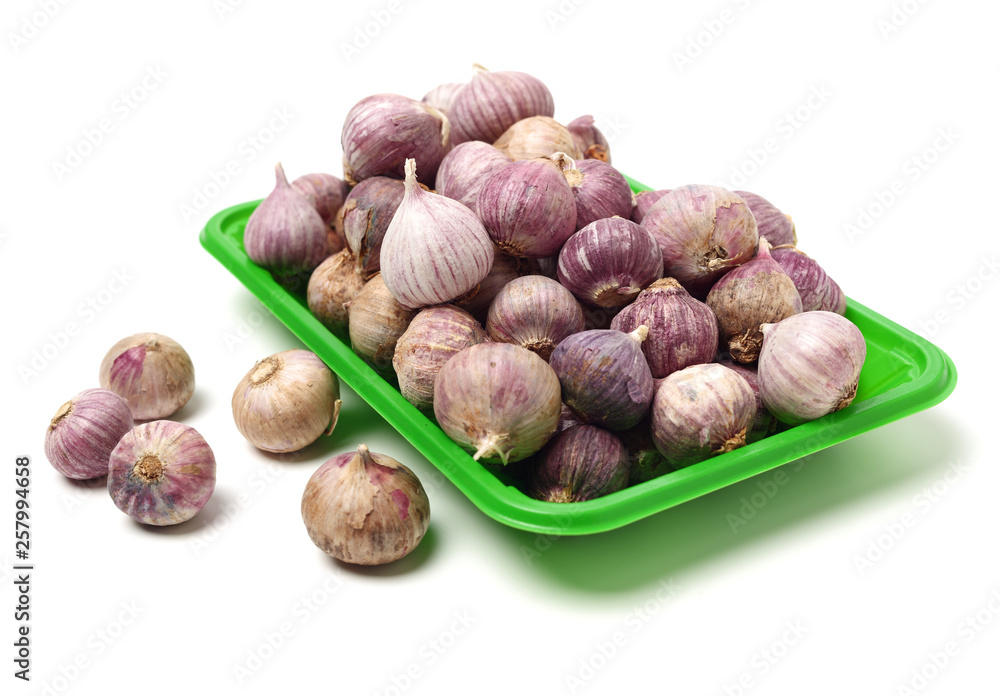 fresh garlic isolated on white background fresh garlic isolated on white background