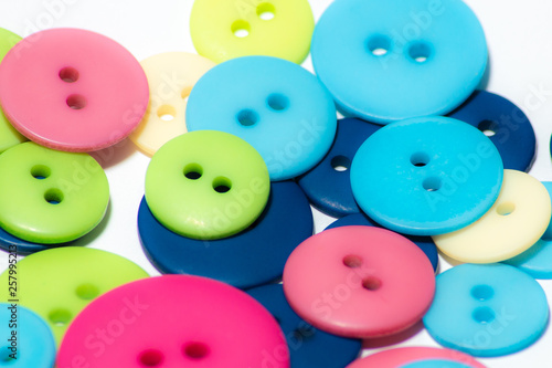 Lots of colorful buttons