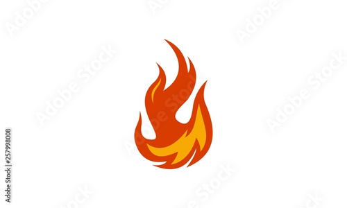 fire danger logo vector