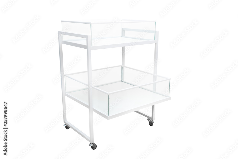 Advertising POS POI Display Rack Shelves For Supermarket Floor Showcase on the white Advertising POS POI Display Rack Shelves For Supermarket Floor Showcase on the white