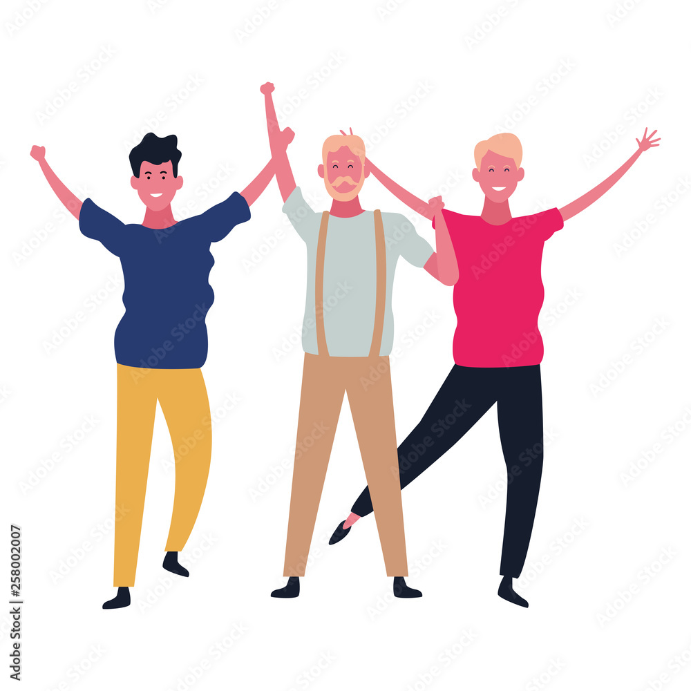 Fototapeta premium People dancing and having fun