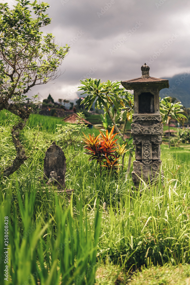 altar to balinese gods on rice terraces jatiluwih altar to balinese gods on rice terraces jatiluwih