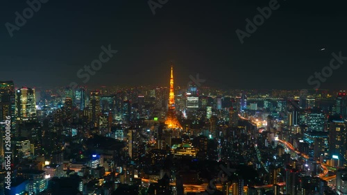 Wallpaper Mural 東京夜景・タイムラプス・摩天楼・2019 Torontodigital.ca