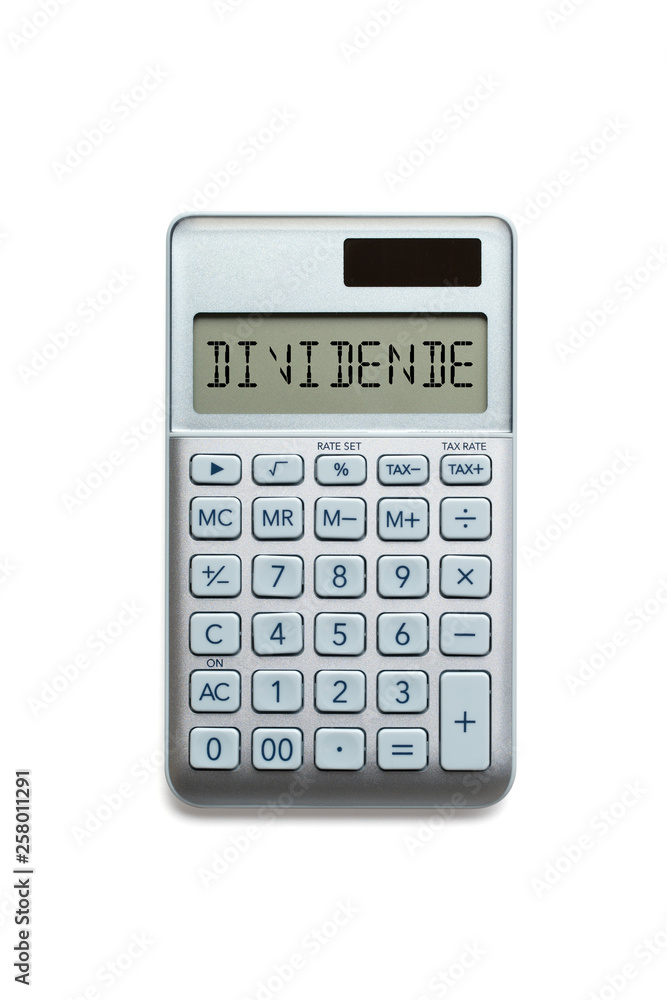Taschenrechner mit Aufschrift Taschenrechner mit Aufschrift