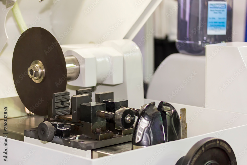 high precision and accuracy of fiber disc cutting machine with work clamp for industrial or laboratory high precision and accuracy of fiber disc cutting machine with work clamp for industrial or laboratory