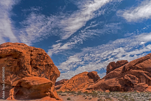 Scenic landscape view in the Valley of Fire State Park. © bettys4240