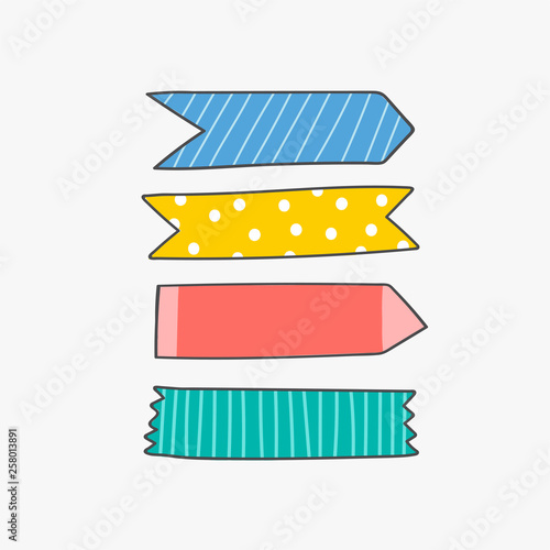 Colorful stationery supplies