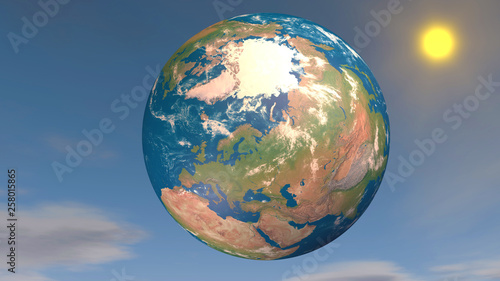 3d earth planet