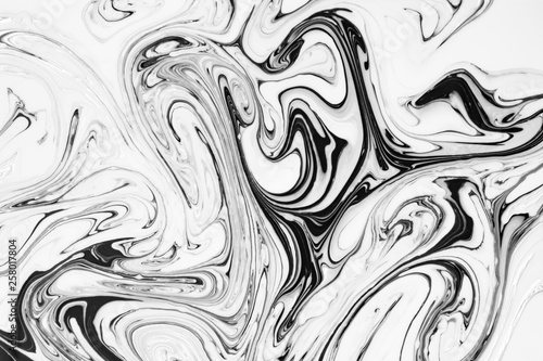 Beautiful abstract painting is a painting technique Ebru .Turkish Ebru style on the water with acrylic paints wring wave.Stylish combination of luxury.Contemporary art marble liquid texture