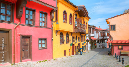 Historical Homes and street from Odunpazari/Eskisehir © muratart