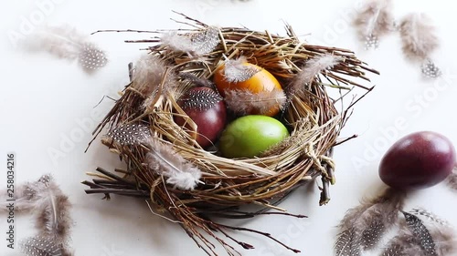 Wallpaper Mural Easter eggs in nest. Happy Easter Torontodigital.ca