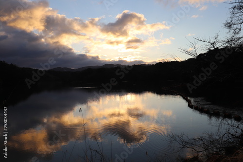温見ダムの夜明け