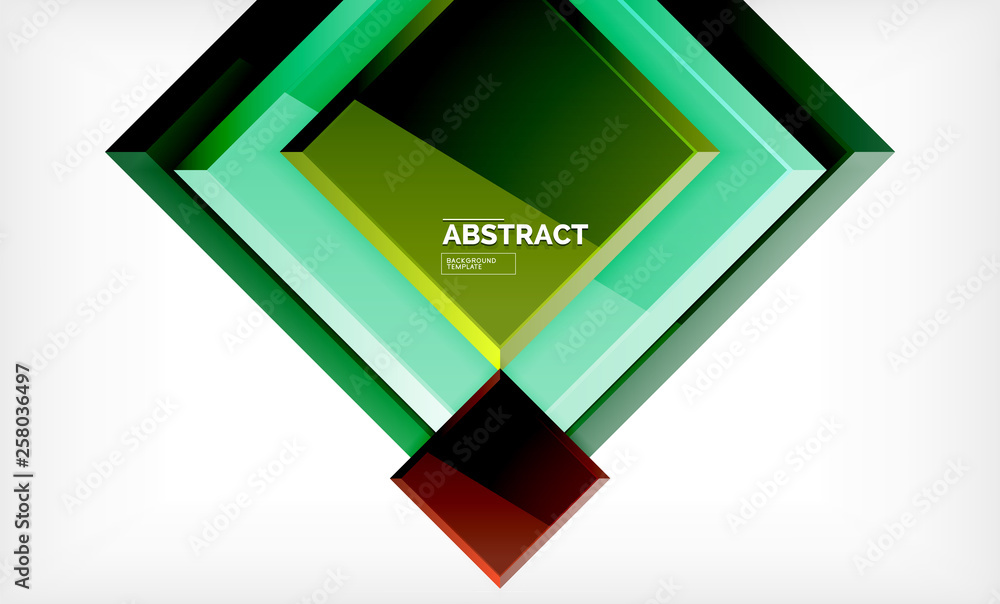 Square geometric background Square geometric background