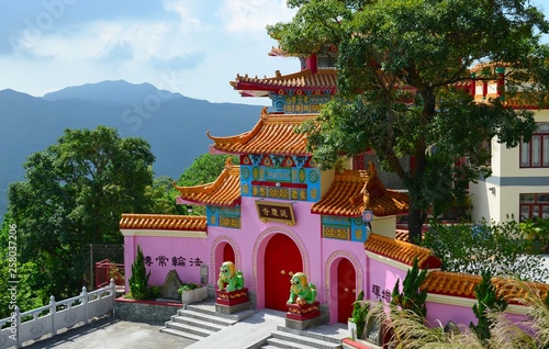 Ancient buddhist temple on the island of Lantau, Hong Kong
