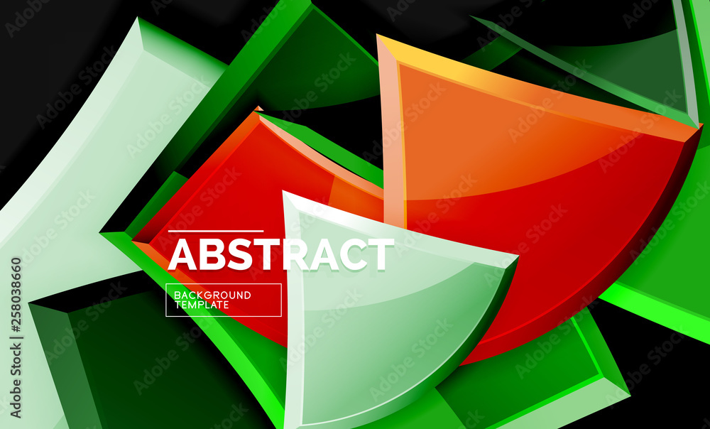Glossy squares and triangles geometric backgrounds Glossy squares and triangles geometric backgrounds