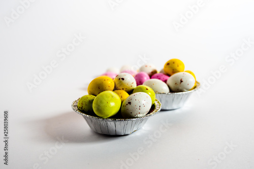 Colorful Ester eggs in a cup