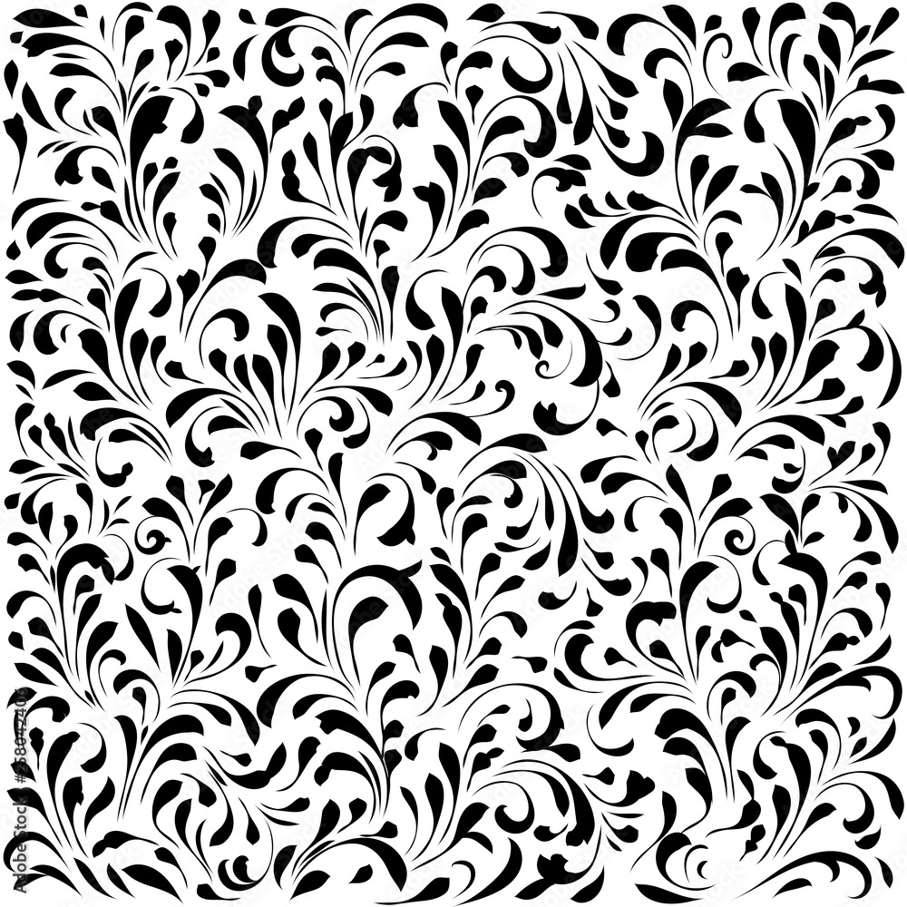 Floral seamless pattern background. Vector Illustration
