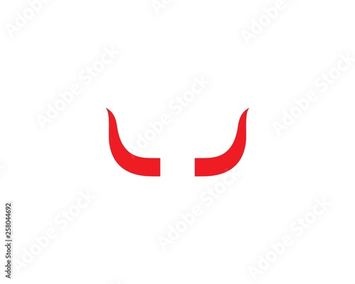 Bull horn logo vector