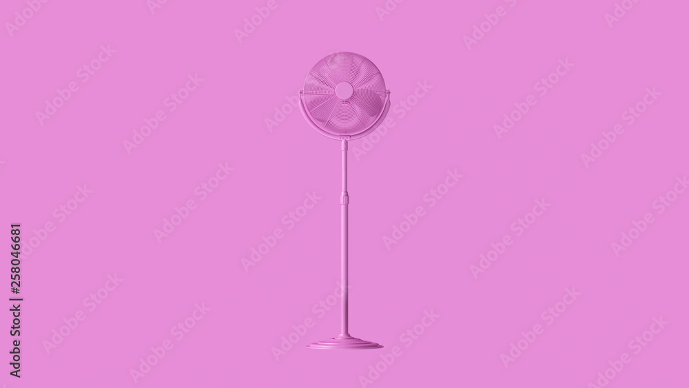 Pink Standing Office Cooling fan 3d illustration 3d render Pink Standing Office Cooling fan 3d illustration 3d render