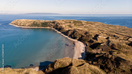 Aerial shot of island Susak, Croatia