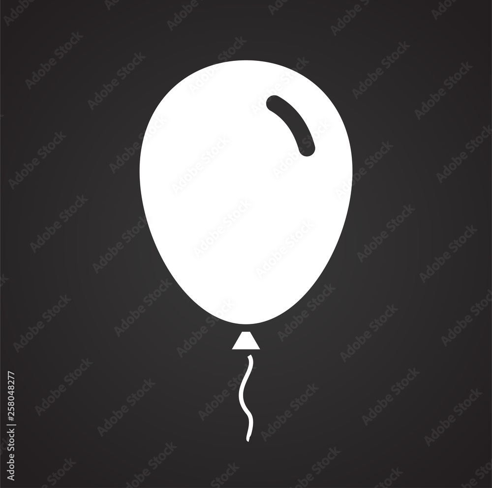 Ballon icon on background for graphic and web design. Simple vector sign. Internet concept symbol for website button or mobile app. Ballon icon on background for graphic and web design. Simple vector sign. Internet concept symbol for website button or mobile app.