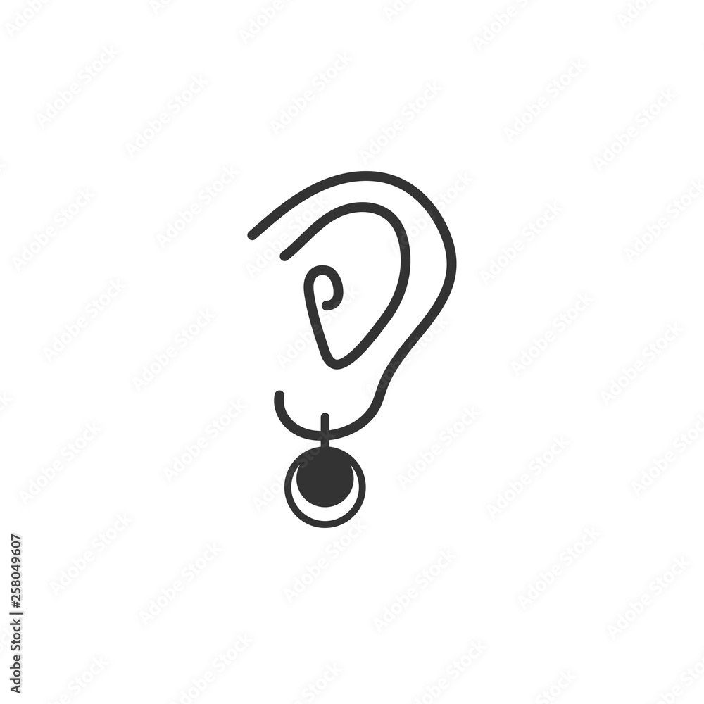 Earring graphic design template vector illustration Earring graphic design template vector illustration