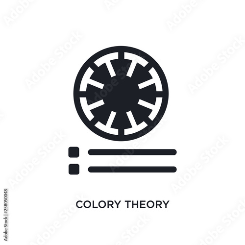 colory theory isolated icon. simple element illustration from technology concept icons. colory theory editable logo sign symbol design on white background. can be use for web and mobile