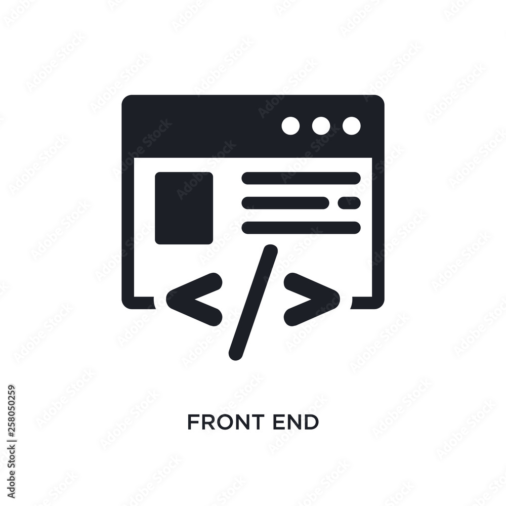 front end isolated icon. simple element illustration from