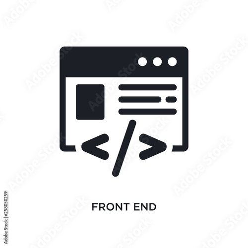front end isolated icon. simple element illustration from technology concept icons. front end editable logo sign symbol design on white background. can be use for web and mobile