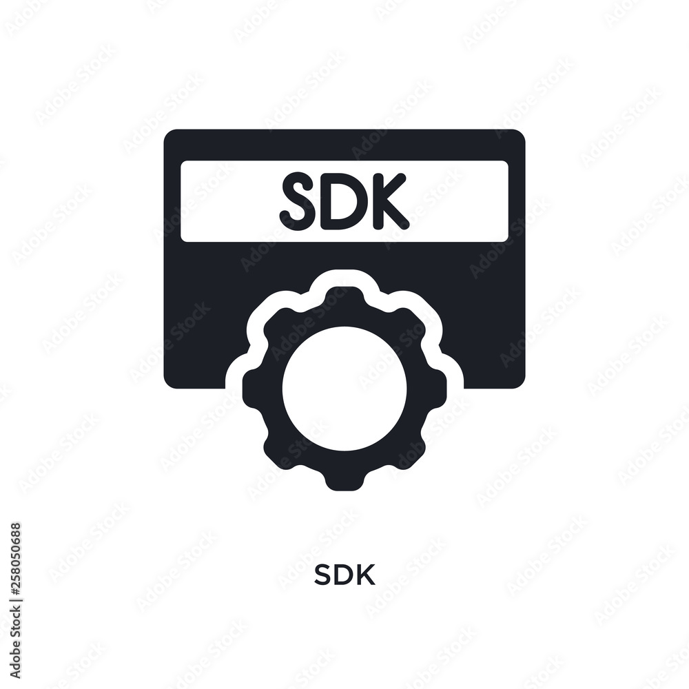 sdk isolated icon. simple element illustration from technology concept ...