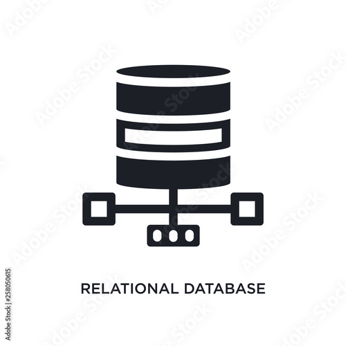 relational database management system isolated icon. simple element illustration from technology concept icons. relational database management system editable logo sign symbol design on white