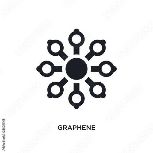 graphene isolated icon. simple element illustration from artificial intellegence concept icons. graphene editable logo sign symbol design on white background. can be use for web and mobile