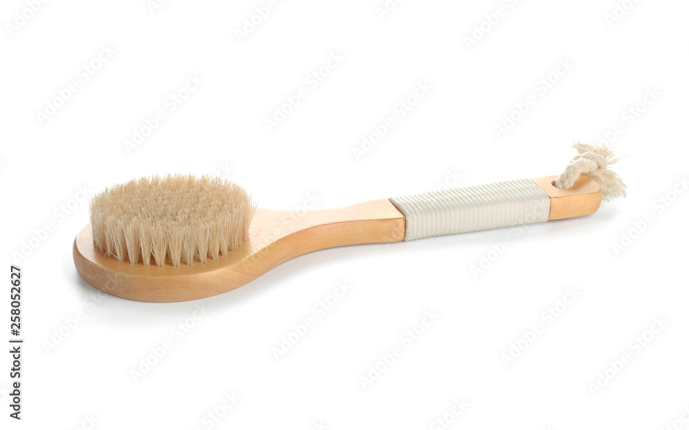 Massage brush on white background Massage brush on white background