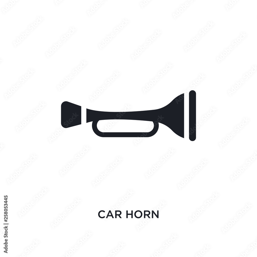car horn isolated icon. simple element illustration from car parts concept icons. car horn editable logo sign symbol design on white background. can be use for web and mobile car horn isolated icon. simple element illustration from car parts concept icons. car horn editable logo sign symbol design on white background. can be use for web and mobile