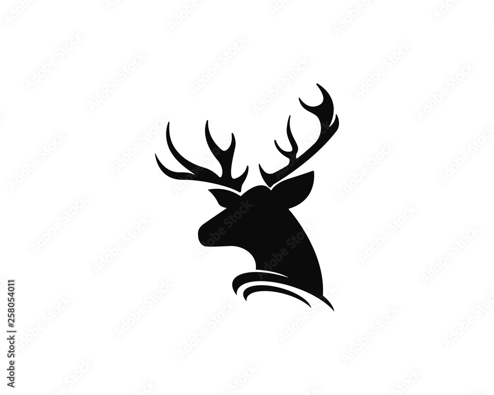 Deer logo template vector icon illustration Deer logo template vector icon illustration