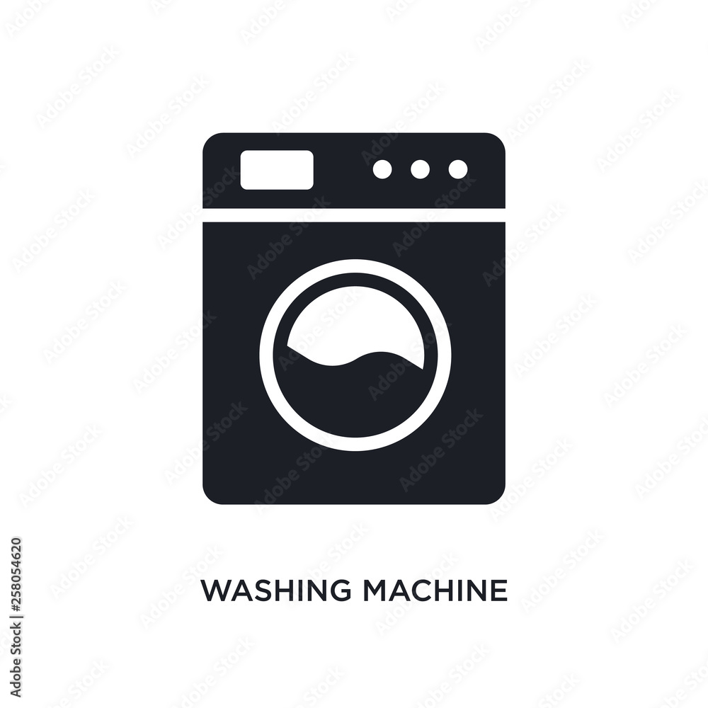 washing machine cleaning isolated icon. simple element illustration ...