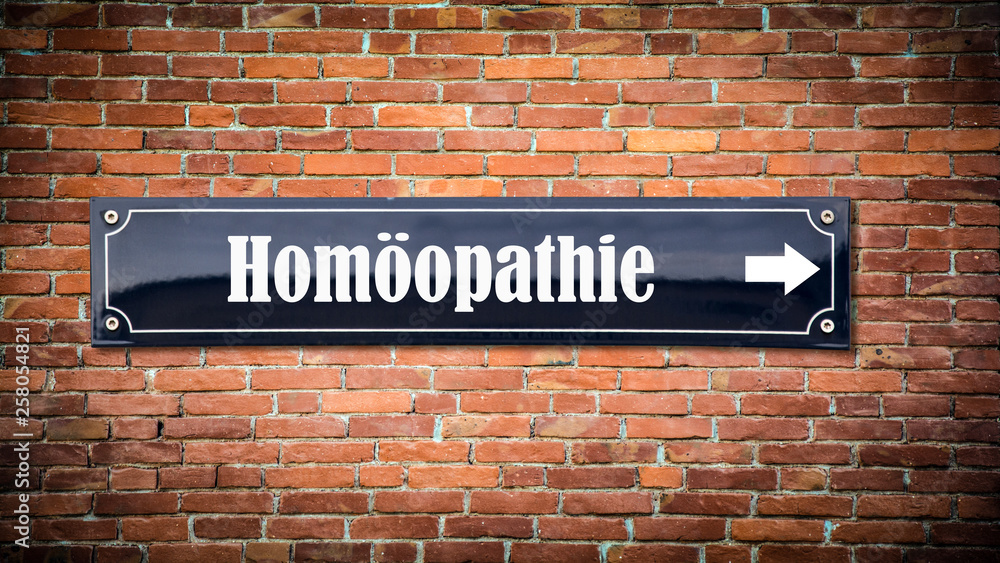 Fototapeta premium Schild 404 - Homöopathie