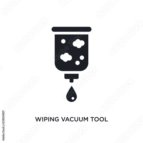 wiping vacuum tool isolated icon. simple element illustration from cleaning concept icons. wiping vacuum tool editable logo sign symbol design on white background. can be use for web and mobile