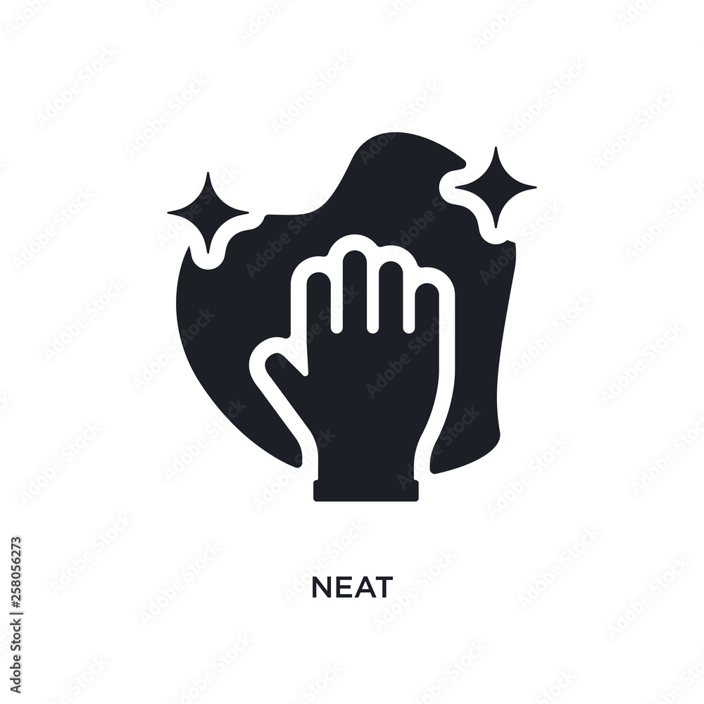 neat isolated icon. simple element illustration from cleaning concept icons. neat editable logo sign symbol design on white background. can be use for web and mobile neat isolated icon. simple element illustration from cleaning concept icons. neat editable logo sign symbol design on white background. can be use for web and mobile