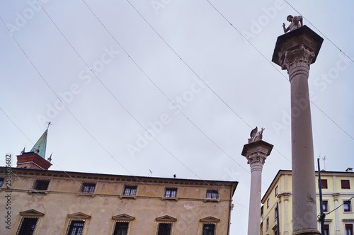 Column in Biade square, Vicenza, Italy